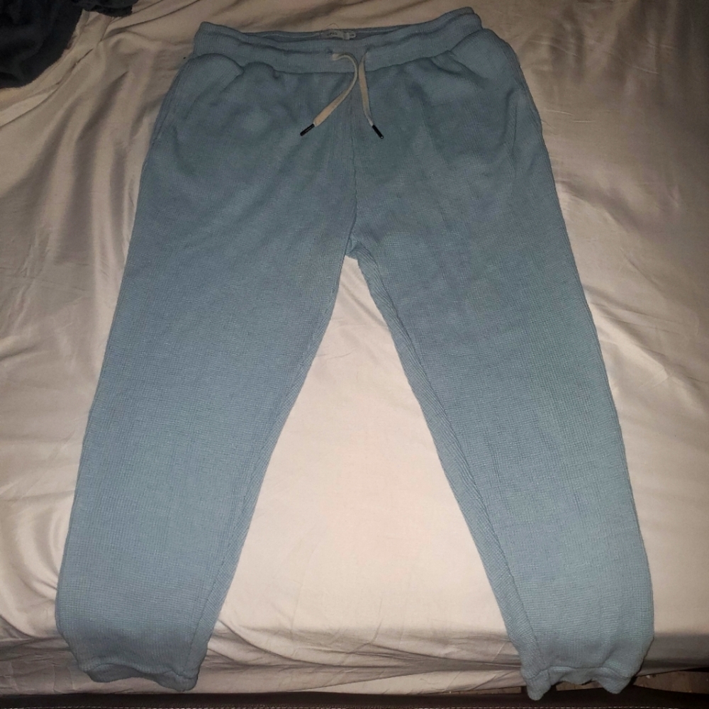 Onia, Large, Blue Waffle Knit Joggers